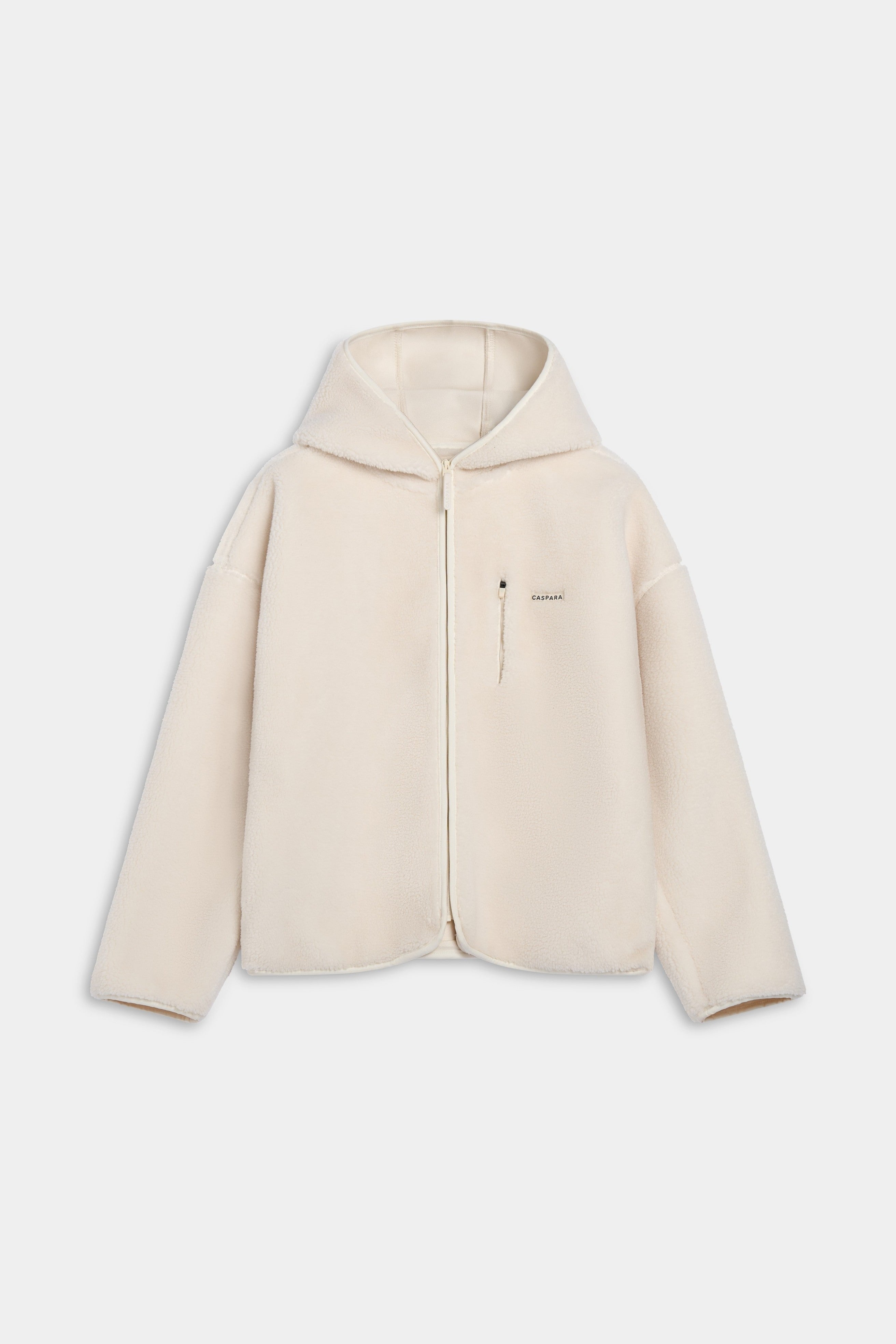 W. Cloudfleece™ Jacket w. hood - Creme